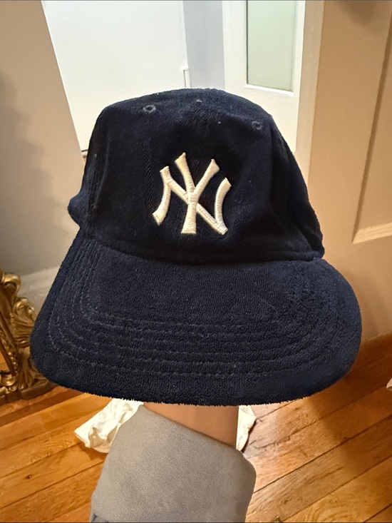Kith Other - Kith Navy Blue New York Yankees Corduroy Hat with White NY Logo